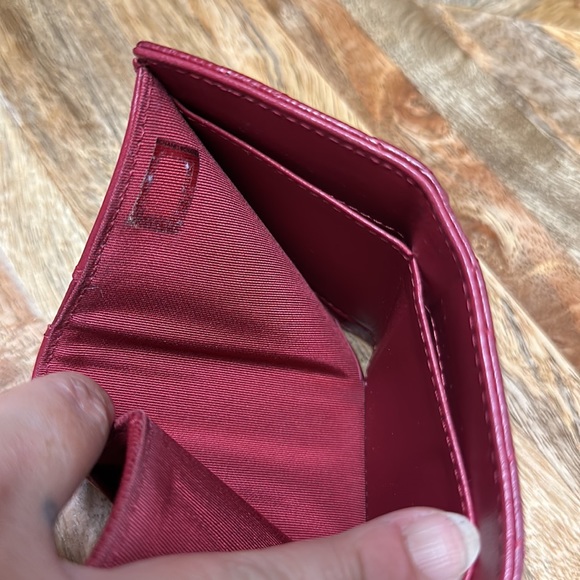 Chanel Trifold Compact Wallet Dual Side - Deep Red - Picture 11 of 16